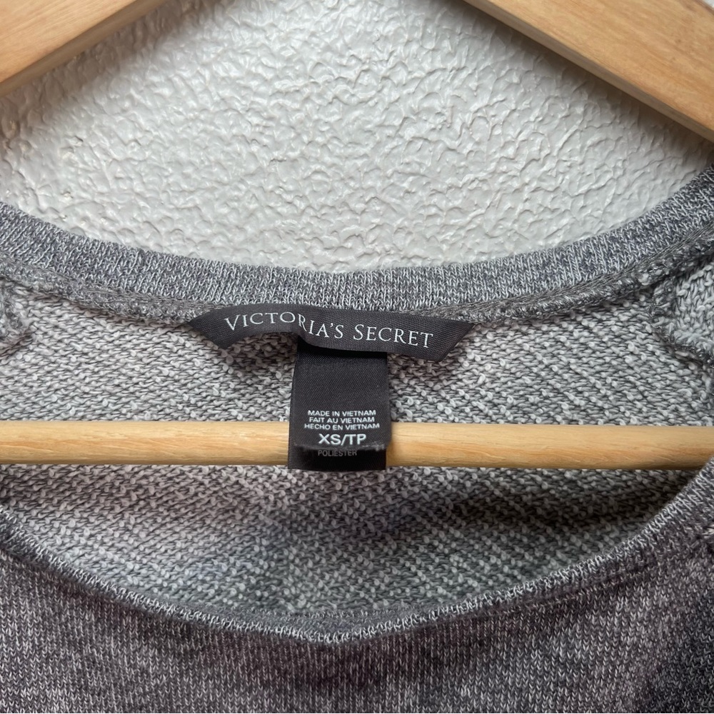 Victoria's Secret Cropped Gray Sweater Top - Picture 2 of 3